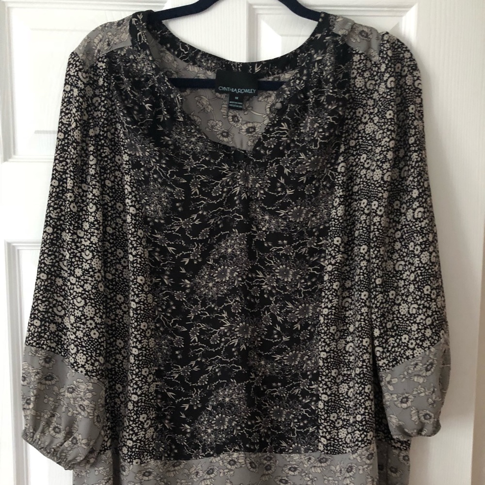 Cynthia Rowley Floral blouse